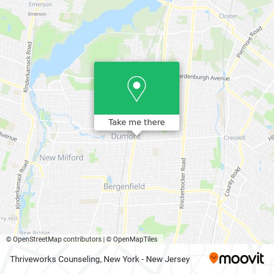 Mapa de Thriveworks Counseling