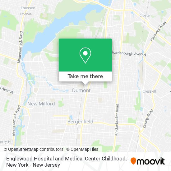 Mapa de Englewood Hospital and Medical Center Childhood