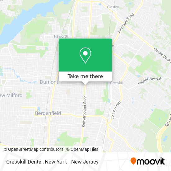 Mapa de Cresskill Dental