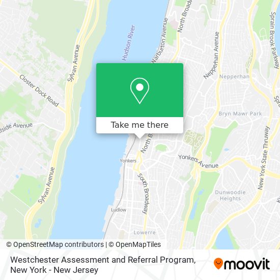 Westchester Assessment and Referral Program map