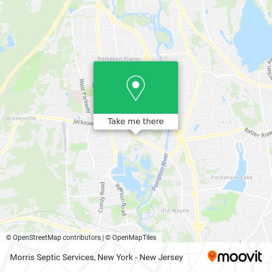 Morris Septic Services map