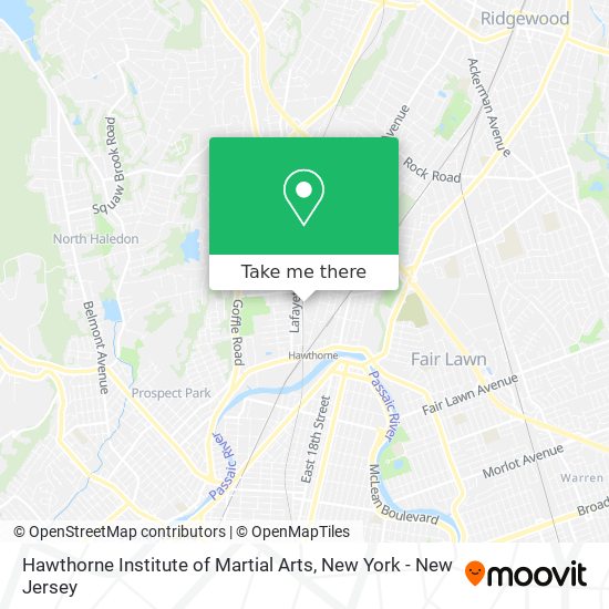 Mapa de Hawthorne Institute of Martial Arts