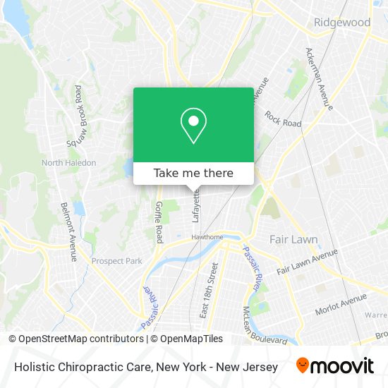 Holistic Chiropractic Care map