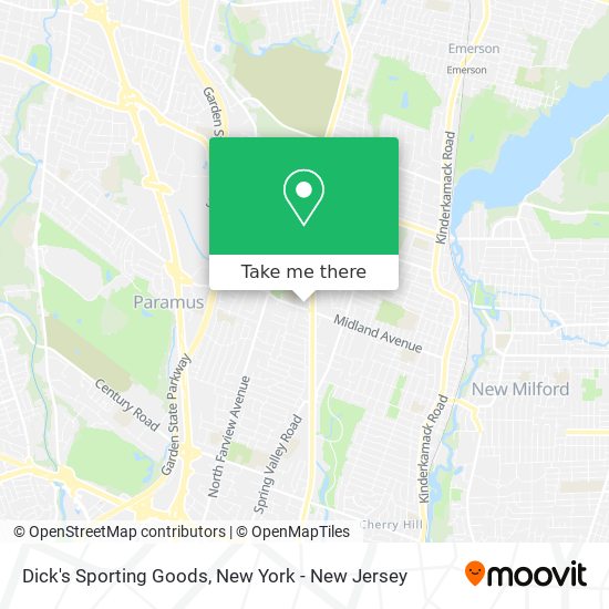 Dick's Sporting Goods map