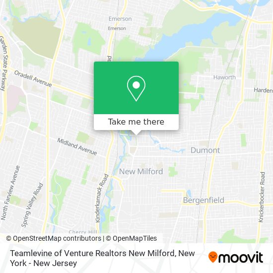 Teamlevine of Venture Realtors New Milford map