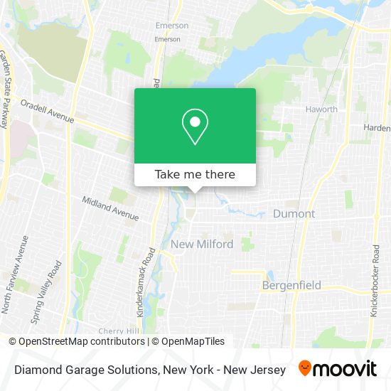 Diamond Garage Solutions map