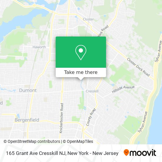 165 Grant Ave Cresskill NJ map