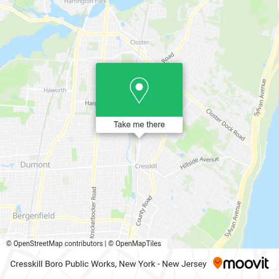 Cresskill Boro Public Works map