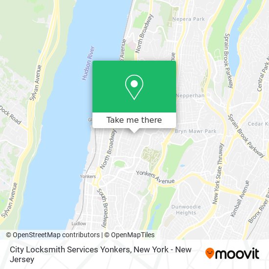 Mapa de City Locksmith Services Yonkers