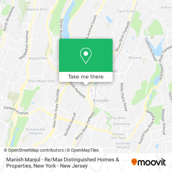 Mapa de Manish Manjul - Re / Max Distinguished Homes & Properties