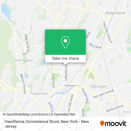 Mapa de Hawthorne Convenience Store