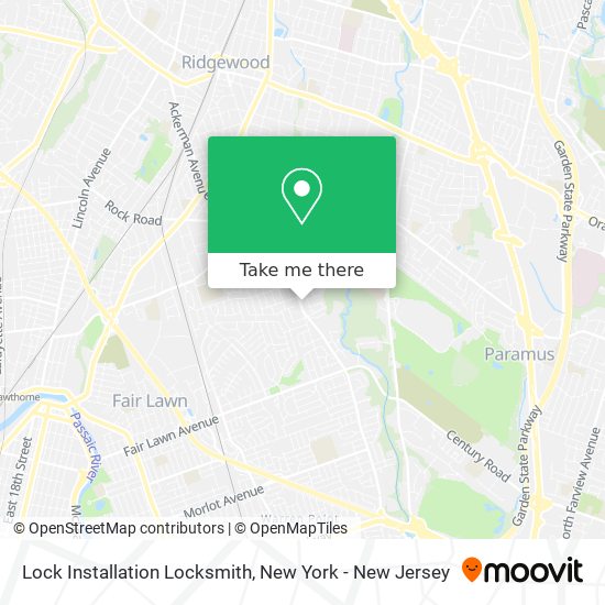 Lock Installation Locksmith map