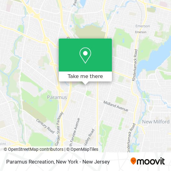 Paramus Recreation map