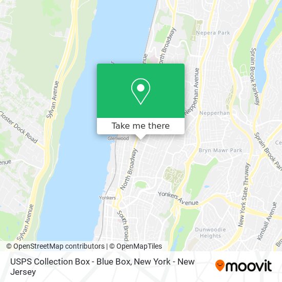 USPS Collection Box - Blue Box map