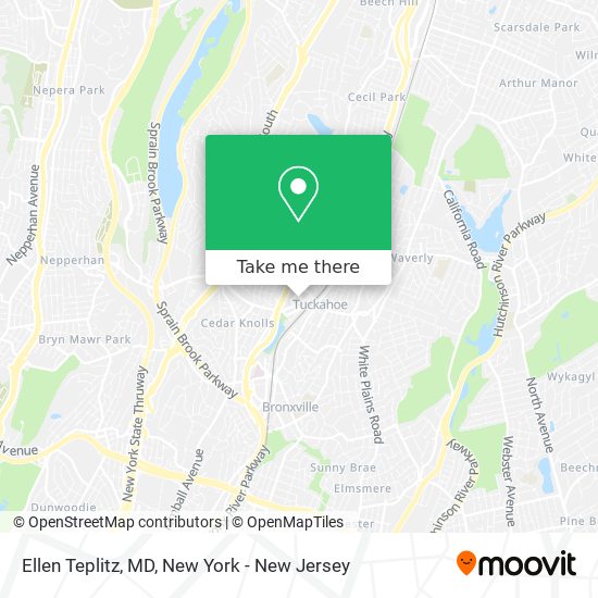 Ellen Teplitz, MD map