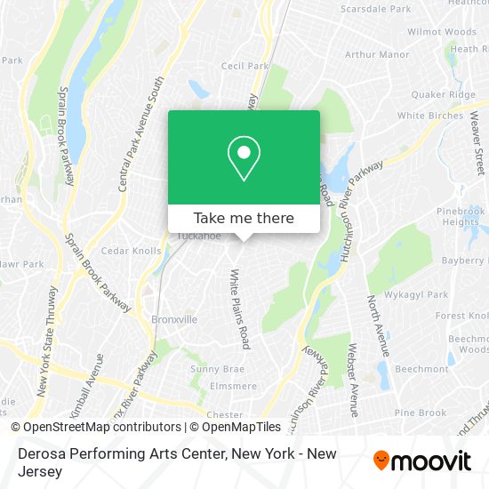 Mapa de Derosa Performing Arts Center