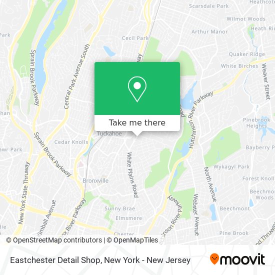 Mapa de Eastchester Detail Shop