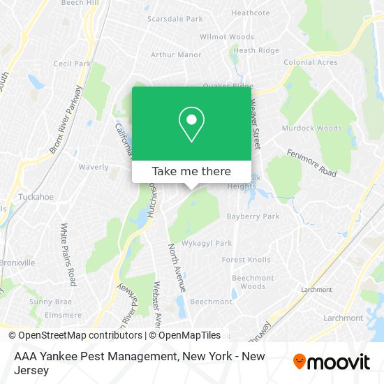 AAA Yankee Pest Management map