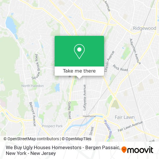 Mapa de We Buy Ugly Houses Homevestors - Bergen Passaic