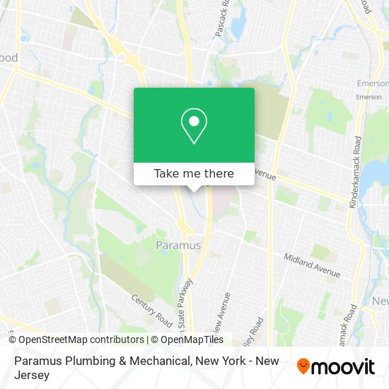 Paramus Plumbing & Mechanical map