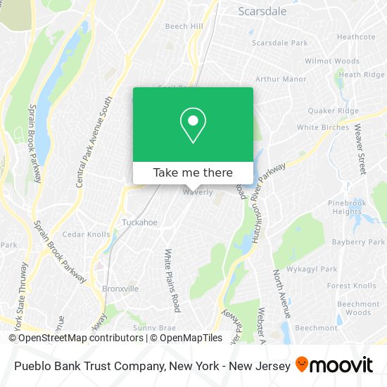 Pueblo Bank Trust Company map