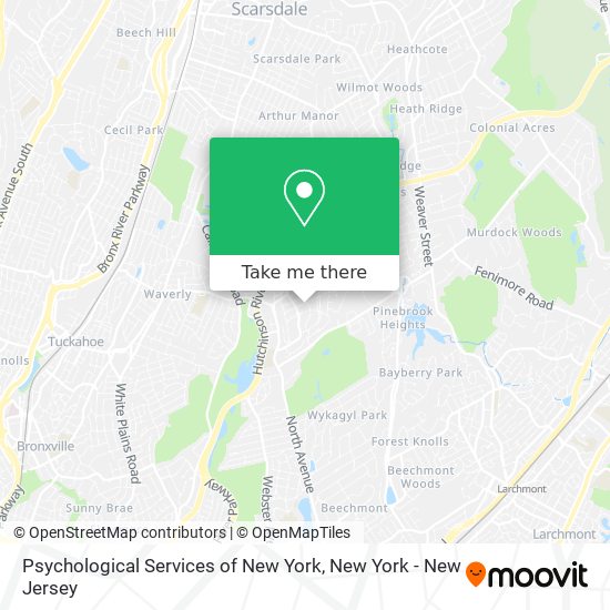 Psychological Services of New York map