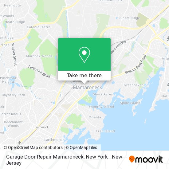 Mapa de Garage Door Repair Mamaroneck