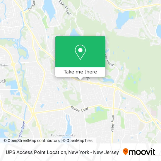 UPS Access Point Location map