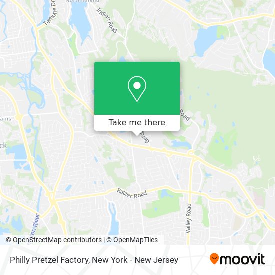 Mapa de Philly Pretzel Factory