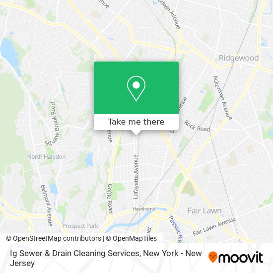 Ig Sewer & Drain Cleaning Services map