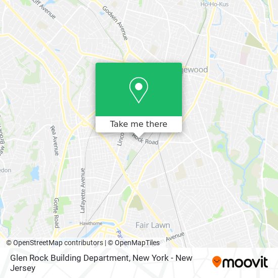 Glen Rock Building Department map