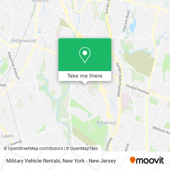 Military Vehicle Rentals map