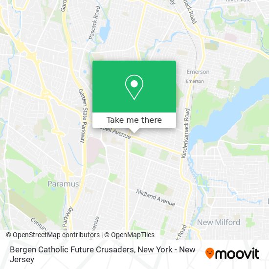 Mapa de Bergen Catholic Future Crusaders