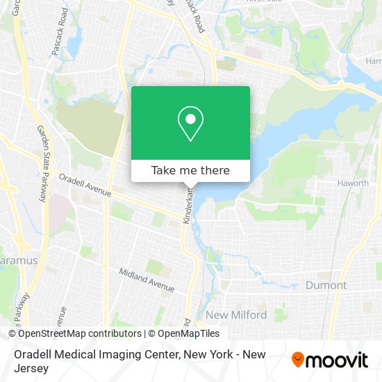 Oradell Medical Imaging Center map