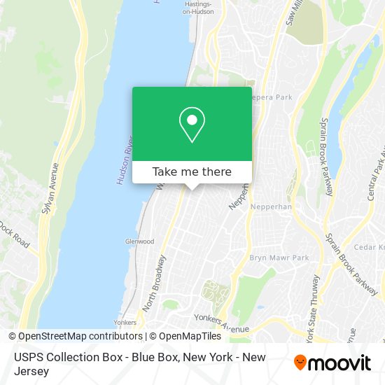 USPS Collection Box - Blue Box map