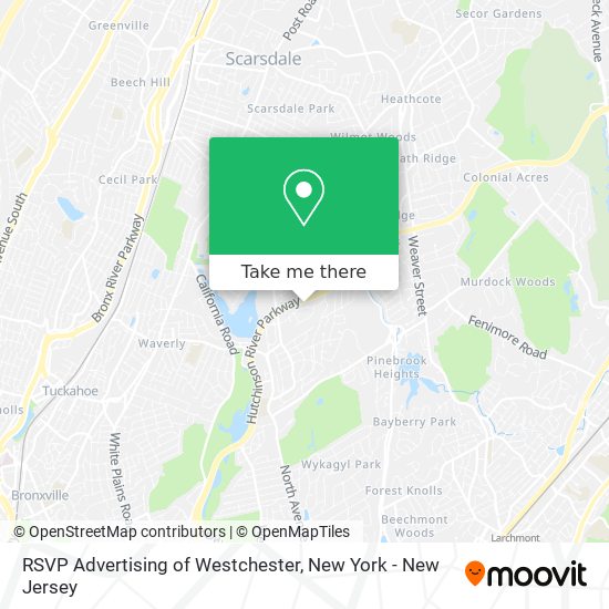 Mapa de RSVP Advertising of Westchester