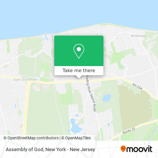 Mapa de Assembly of God