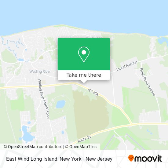 East Wind Long Island map