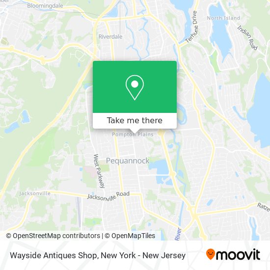 Wayside Antiques Shop map