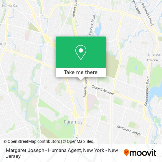 Margaret Joseph - Humana Agent map