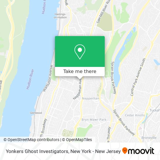 Mapa de Yonkers Ghost Investigators