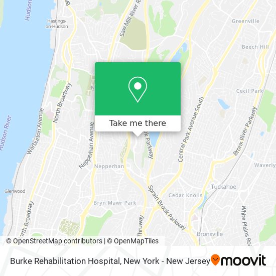 Burke Rehabilitation Hospital map