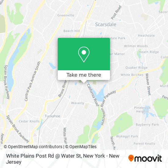 Mapa de White Plains Post Rd @ Water St