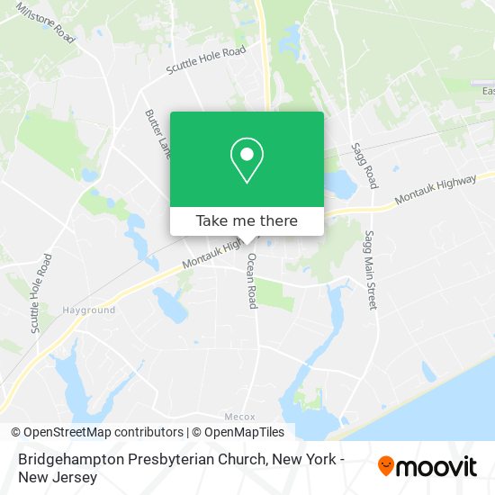 Bridgehampton Presbyterian Church map