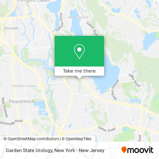 Garden State Urology map