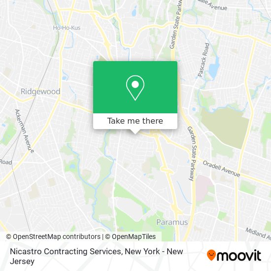 Nicastro Contracting Services map