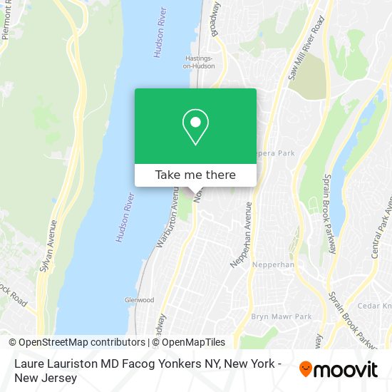 Laure Lauriston MD Facog Yonkers NY map