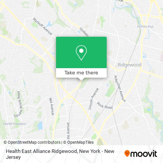 Health East Alliance Ridgewood map