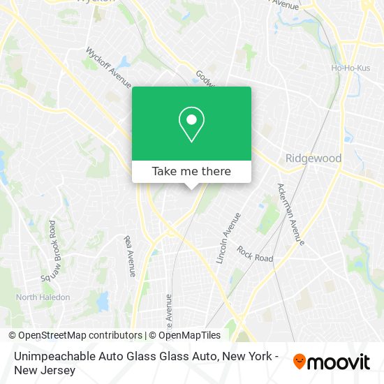 Mapa de Unimpeachable Auto Glass Glass Auto