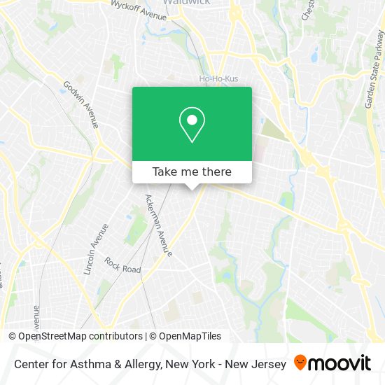 Center for Asthma & Allergy map